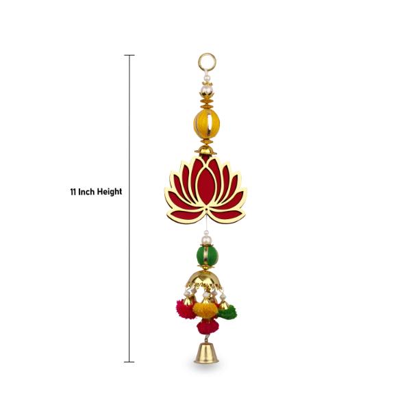 Wall Hanging Set - 11 Inches | Lotus Design Door Hanger for Home & Office Decor/ Two Pieces