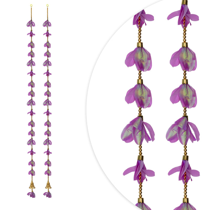 Side Toran - 5 Feet | 2 Pcs / Stylish Floral Hanging / Traditional Bandhawar for Home Decor