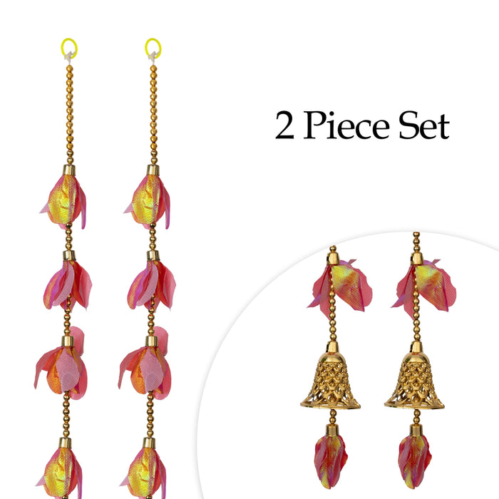 Side Toran - 5 Feet | 2 Pcs / Stylish Floral Hanging / Traditional Bandhawar for Home Decor