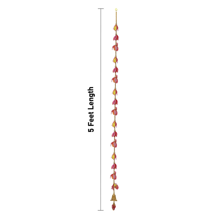 Side Toran - 5 Feet | 2 Pcs / Stylish Floral Hanging / Traditional Bandhawar for Home Decor