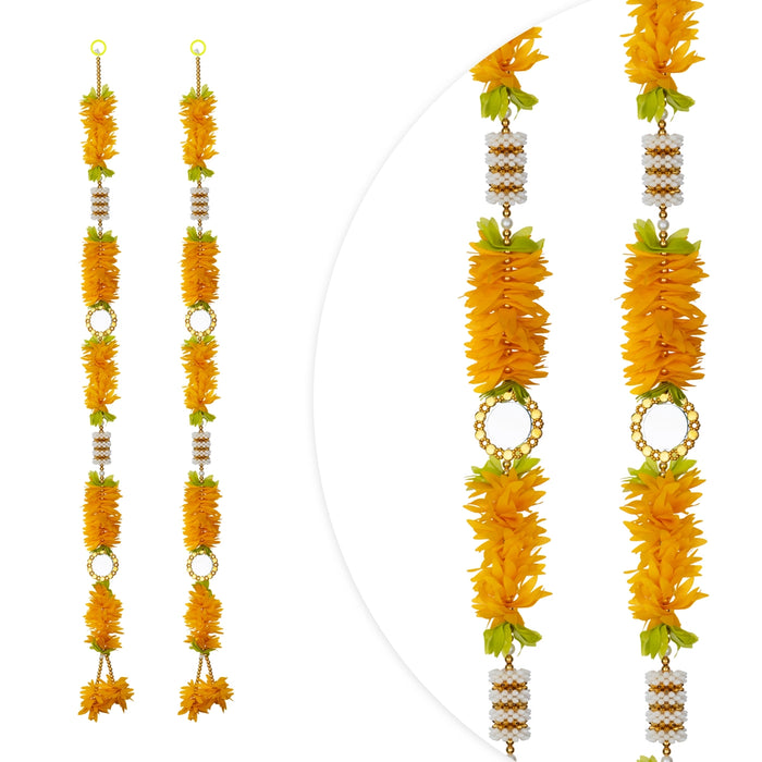 Fancy Toran - 5 Feet | 2 Pcs / Flower Thoran/ Bandanwar/ Door Hanging Toran For Home Entrance