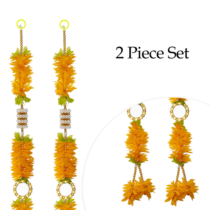 Fancy Toran - 5 Feet | 2 Pcs / Flower Thoran/ Bandanwar/ Door Hanging Toran For Home Entrance
