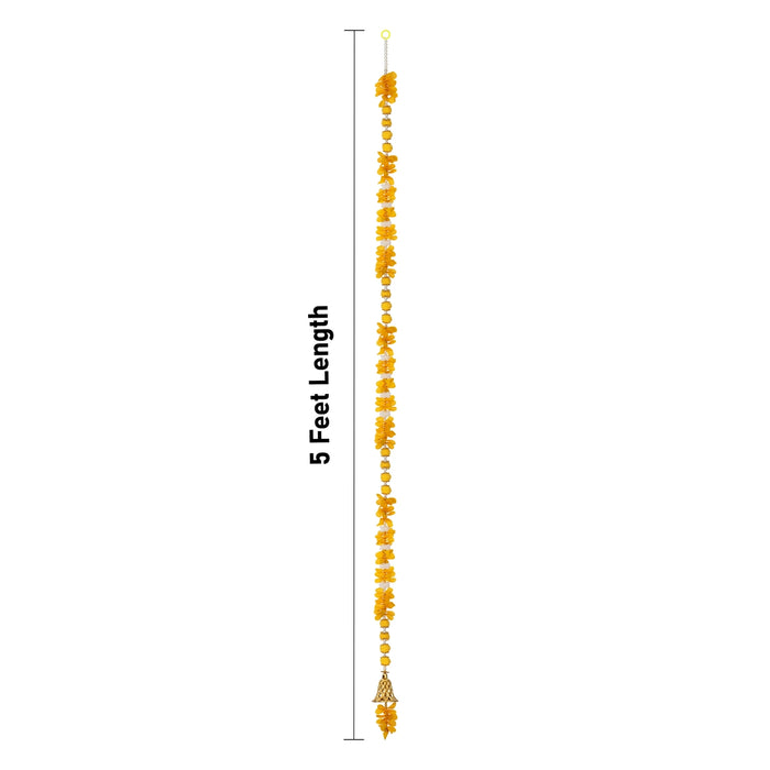 Fancy Toran - 5 Feet | 2 Pcs / Flower Thoran/ Bandanwar/ Door Hanging Toran For Home Entrance