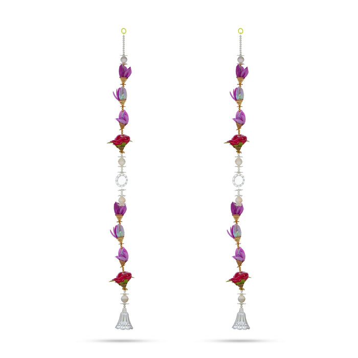 Fancy Toran - 5 Feet | 2 Pcs / Flower Design Thoranam / Bandanwar For Home Entarnce