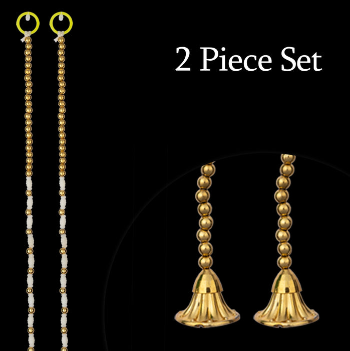 Side Toran - 5 Feet | 2 Pcs / Beads Design Thoranam / Artificial Flower Toran / Bandhawar for Home Entrance