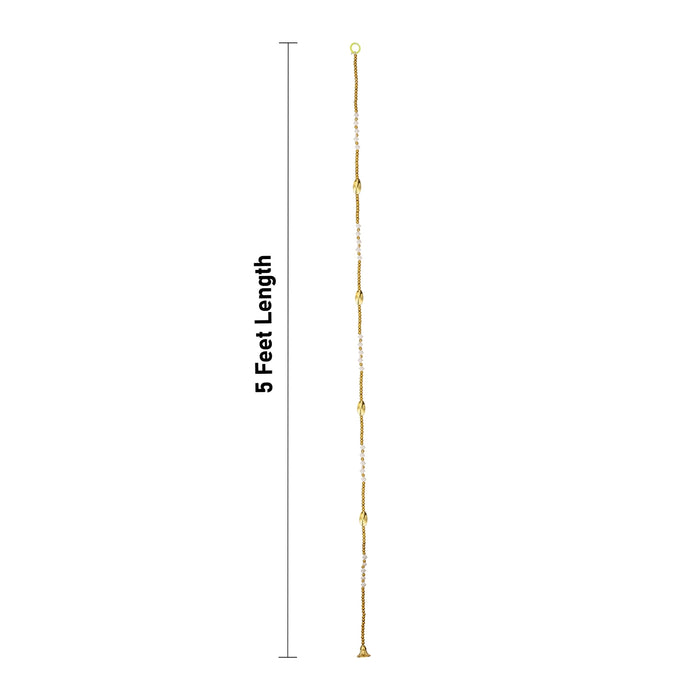 Fancy Ladi Pair - 5 Feet | 2 Pcs / Beads Thoranam / Bandanwar / Decorative Artificial Toran