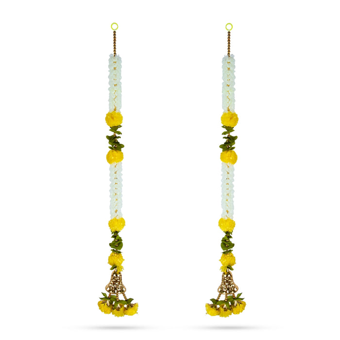 Fancy Toran - 3 Feet | 2 Pcs / Flower Thoranam / Bandanwar / Door Hanging for Entrance Decor