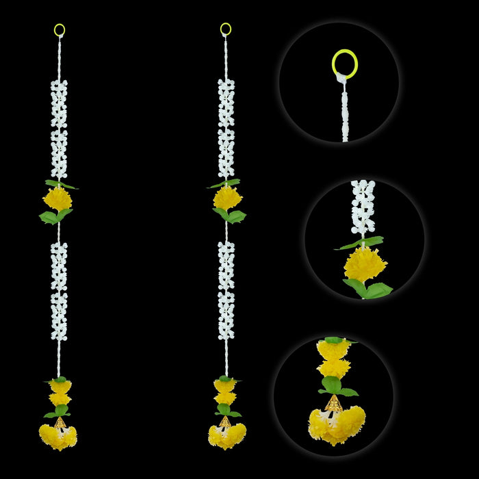 Side Toran - 3 Feet | 2 Pcs / Thoranam / Decorative Hanging / Elegant Bandhawar