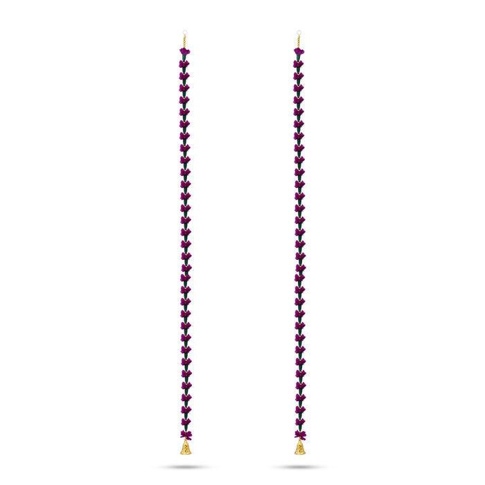 Side Toran - 5 Feet | 2 Pcs / Artificial Floral Toran/ Flower Design Thoran for Home Decor