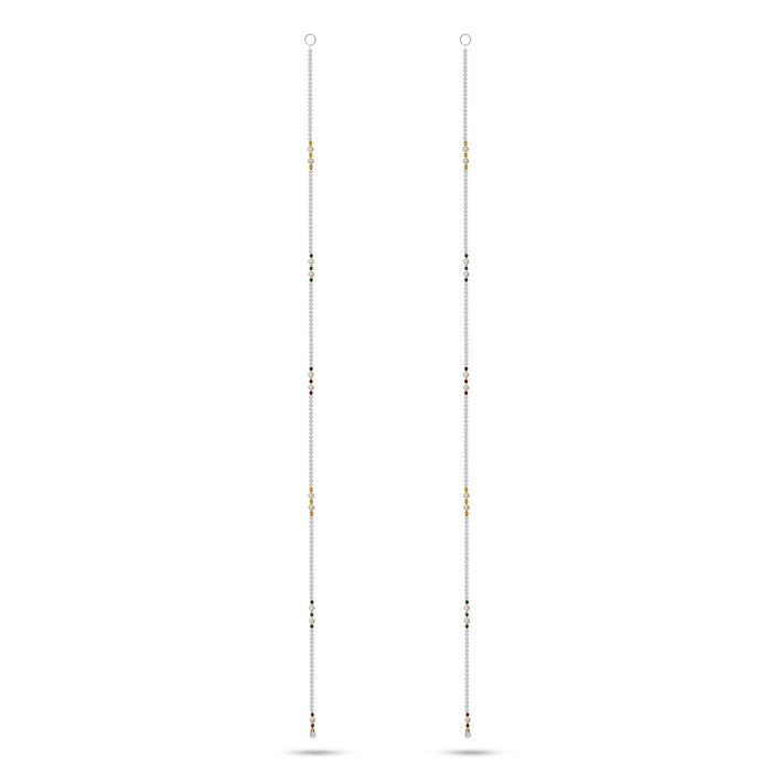 Side Toran - 5 Feet| 2 Pcs / Beads Design Thoran/ Artificial Toran for Wall Hanging