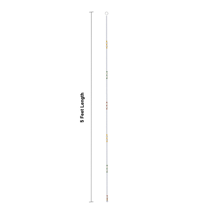 Side Toran - 5 Feet| 2 Pcs / Beads Design Thoran/ Artificial Toran for Wall Hanging