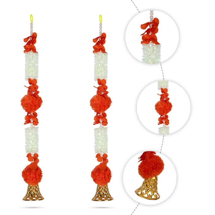 Side Toran - 1 Feet | 2 Pcs/ Side Thoran/ Bandhawar / Artificial Toran for Wall Decor