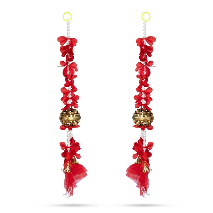 Side Toran - 1 Feet | 2 Pcs/ Flower Bandhawar / Artificial Thoranam for Home Decor