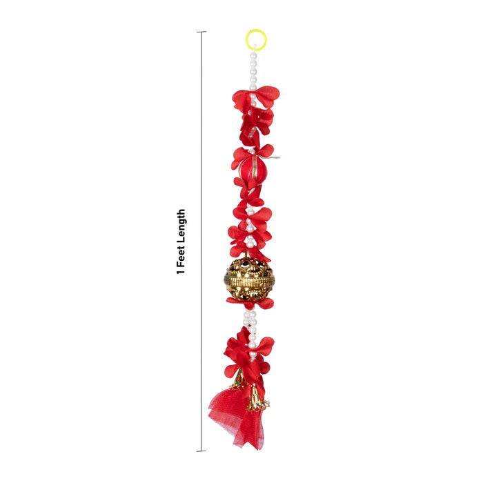 Side Toran - 1 Feet | 2 Pcs/ Flower Bandhawar / Artificial Thoranam for Home Decor