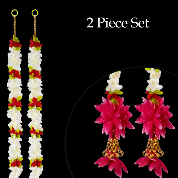 Side Toran - 5 Feet | 2 Pcs / Thoranam / Bandanwar / Floral Door Hanging