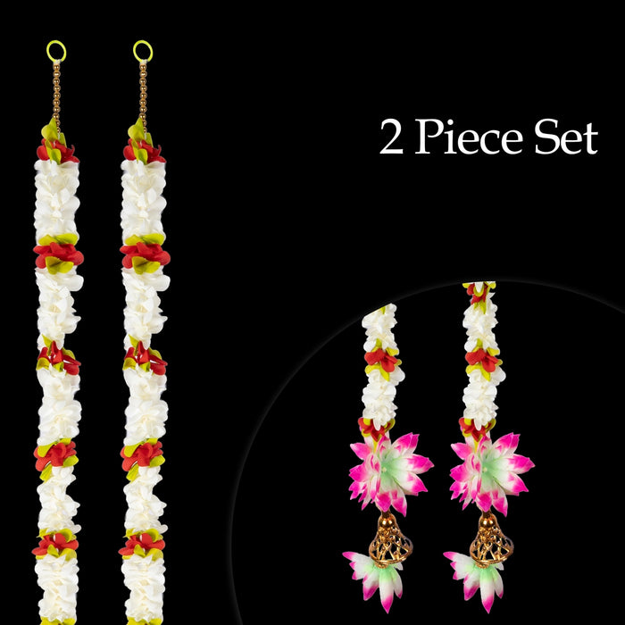 Side Toran - 5 Feet | 2 Pcs / Thoranam / Bandanwar / Floral Door Hanging