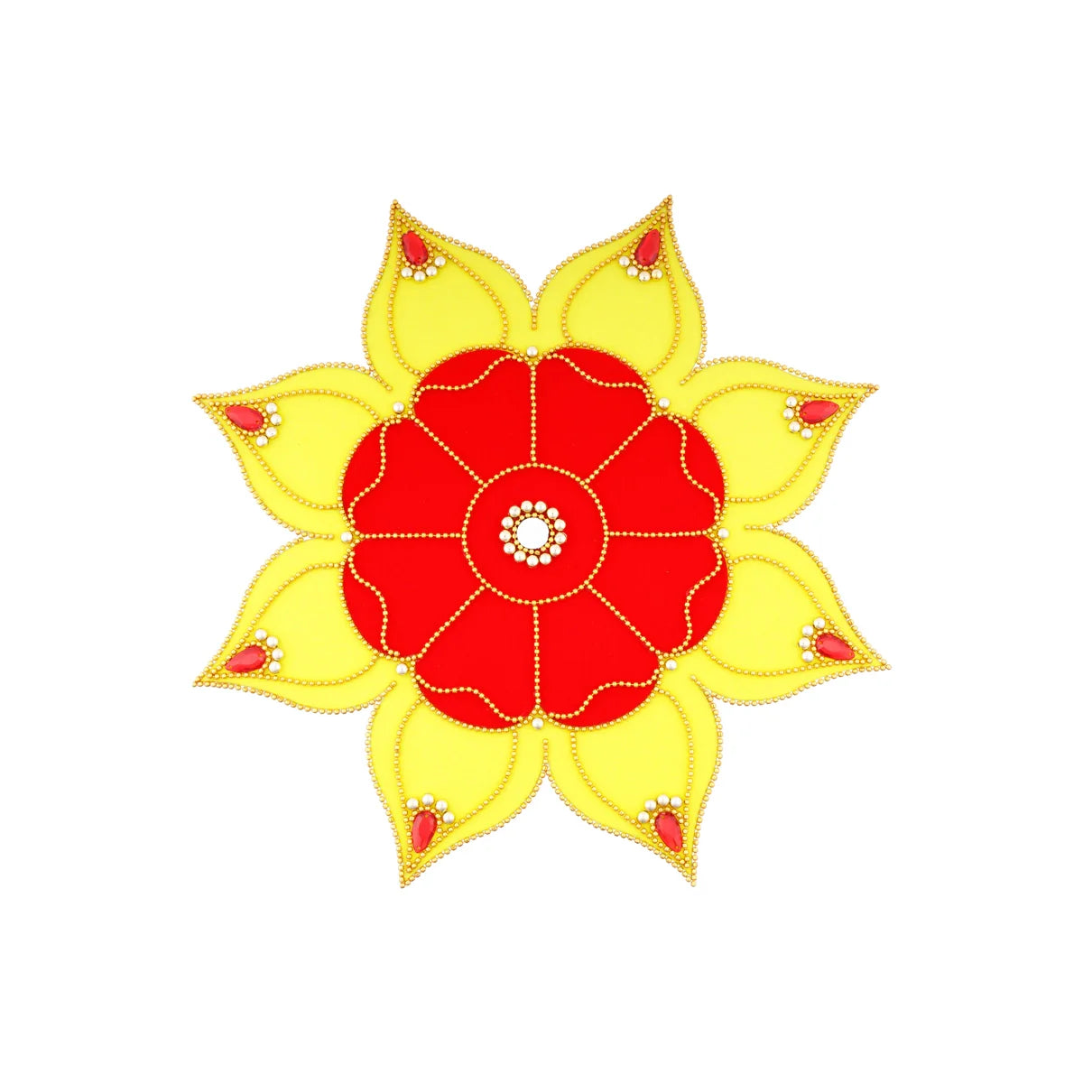Simple Rangoli Designs Stickers Giri USA - Rangoli Stickers | Kolam Sticker | Stickers For Floor