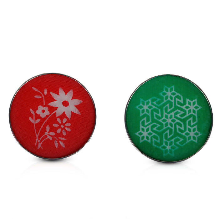 Rangoli Stencil Pair - 4 Inches | 2 Pcs/ Kolam Stencil/ Muggulu Stencil/ Rangoli Jali for Floor