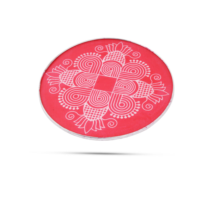 Rangoli Stensil - 8 Inches | Ezhai Line Kolam Stencil/ Rangoli Jali/ Rangoli Stencil for Floor Decor