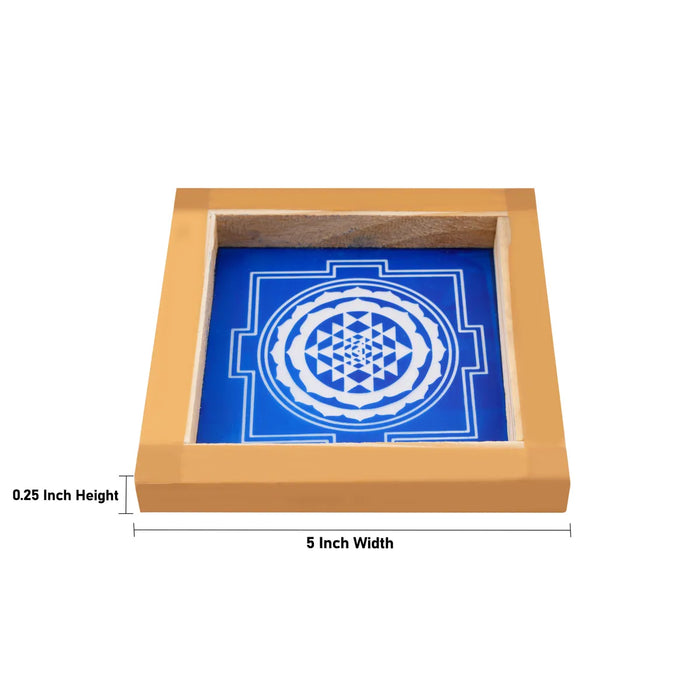 Rangoli Stencil - 5 X 5 Inches | Sri Chakram Design / Sacred Kolam Design/ Reusable Floor Rangoli Stencil