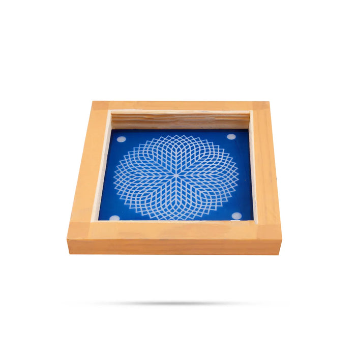 Rangoli Stencil - 5 X 5 Inches | Assorted Traditional Kolam Pattern/ Reusable Floor Rangoli Stencil