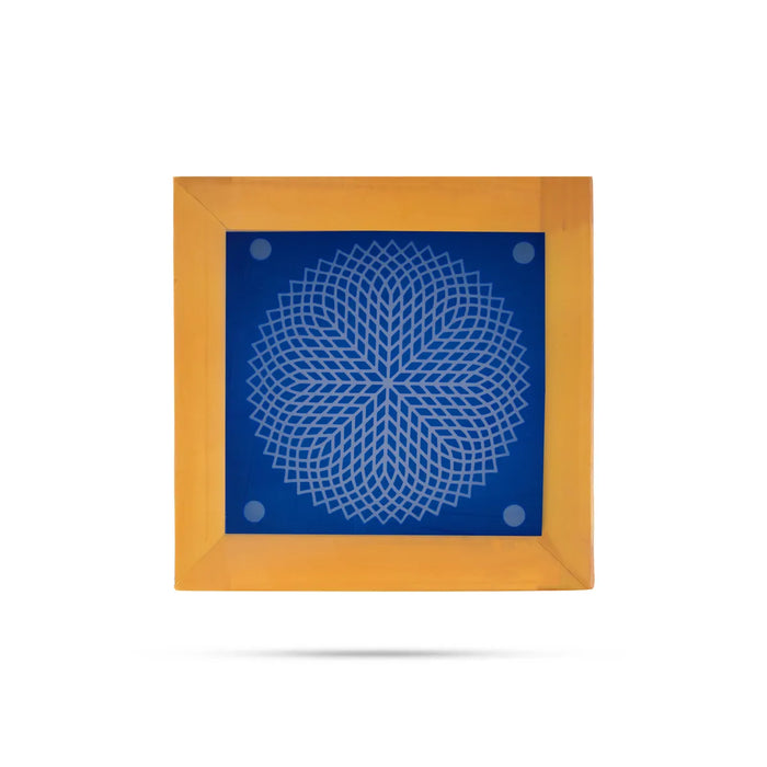 Rangoli Stencil - 5 X 5 Inches | Assorted Traditional Kolam Pattern/ Reusable Floor Rangoli Stencil