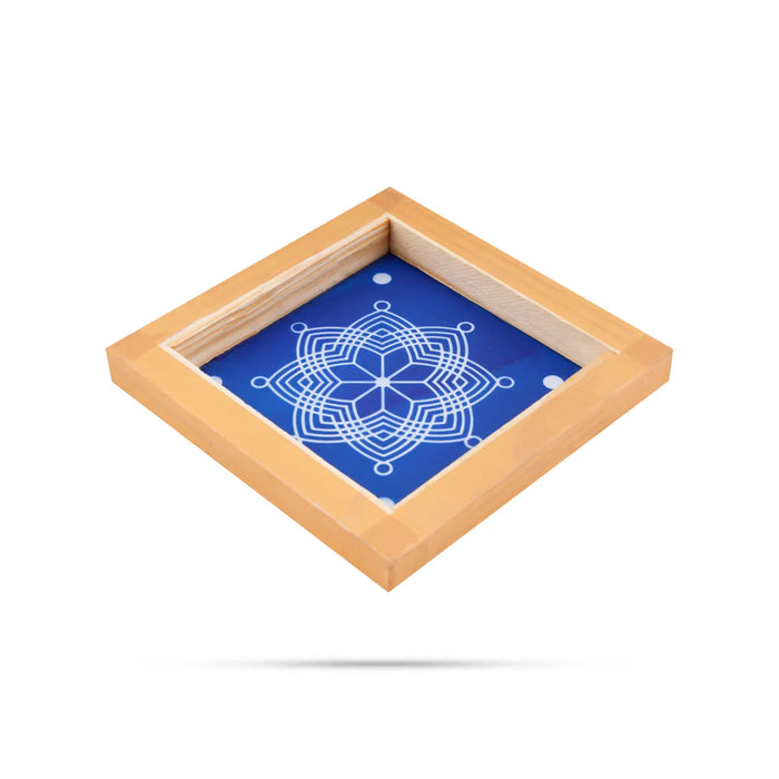 Rangoli Stencil - 5 X 5 Inches | Assorted Traditional Kolam Pattern/ Reusable Floor Rangoli Stencil