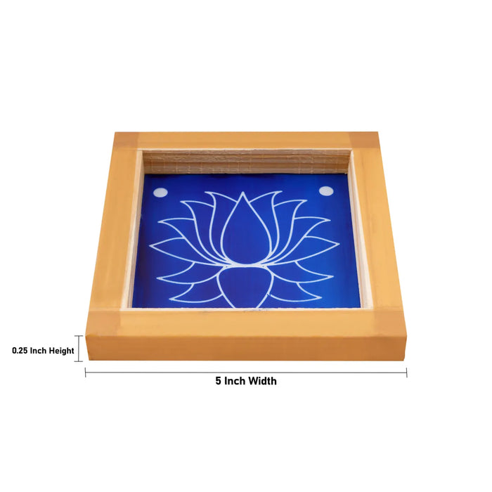 Rangoli Stencil - 5 X 5 Inches | Assorted Traditional Kolam Pattern/ Reusable Floor Rangoli Stencil