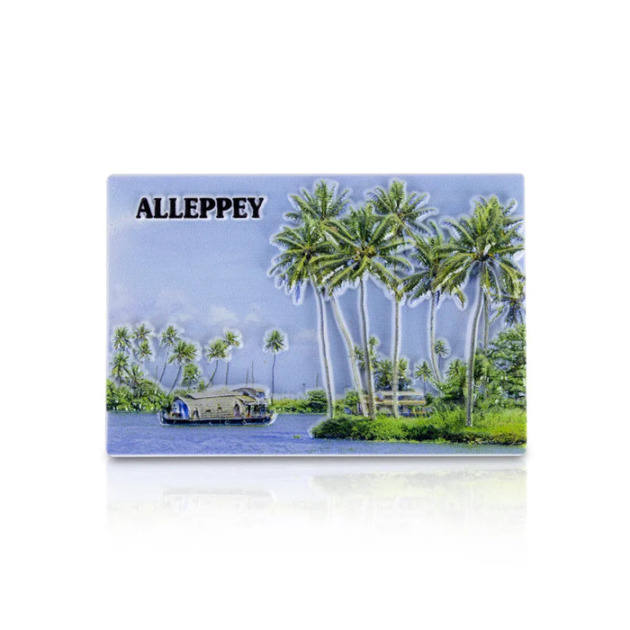 Alleppey Fridge Magnet - 3 X 2 Inches | Kerala Souvenir Magnet/ Refrigerator Magnet For Home Decor
