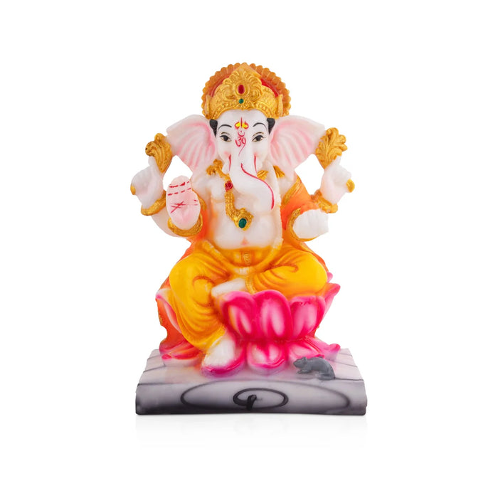 Ganapati Idol - 7.5 x 3.5 Inches | Vinayaka Statue/ Ganesha Idol for Home