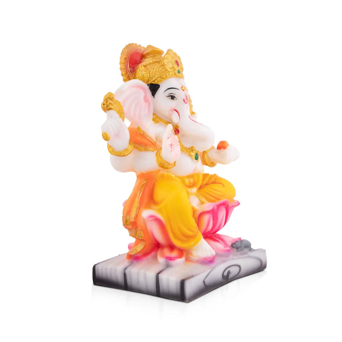 Ganapati Idol - 7.5 x 3.5 Inches | Vinayaka Statue/ Ganesha Idol for Home