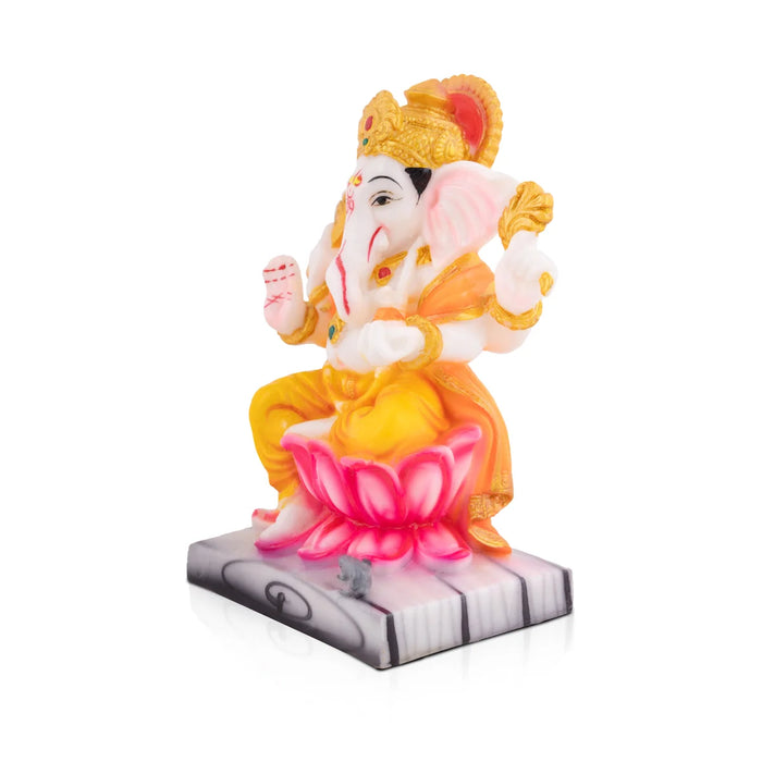 Ganapati Idol - 7.5 x 3.5 Inches | Vinayaka Statue/ Ganesha Idol for Home