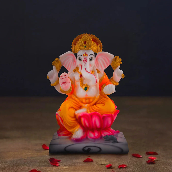 Ganapati Idol - 7.5 x 3.5 Inches | Vinayaka Statue/ Ganesha Idol for Home