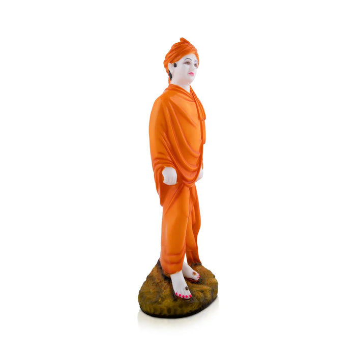 Vivekananda Statue - 17 x 6 Inches | Swami Vivekananda Murti/ Marble Dust Statue for Pooja