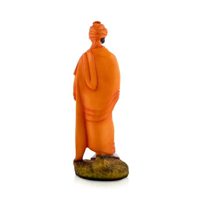 Vivekananda Statue - 17 x 6 Inches | Swami Vivekananda Murti/ Marble Dust Statue for Pooja