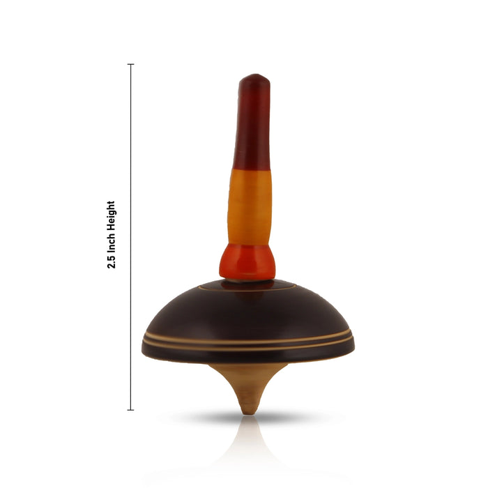 Hand Spinning Top Toy - 2.5 Inches | Wooden Toy/ Umbrella Design Toy for Kids