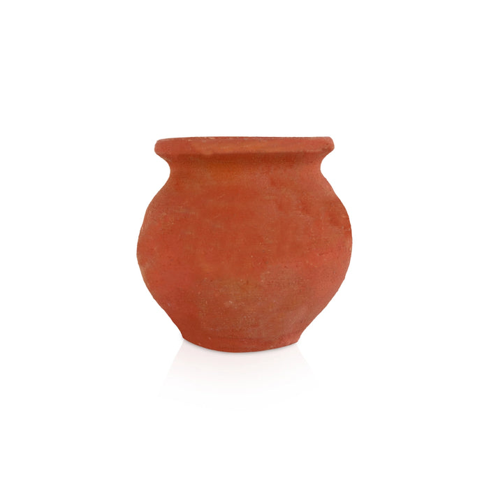 Man Paanai - 3.5 x 4 Inches | Traditional Clay Pot/ Mud Pot/ Cooking Vessel/ Earthenware Pot
