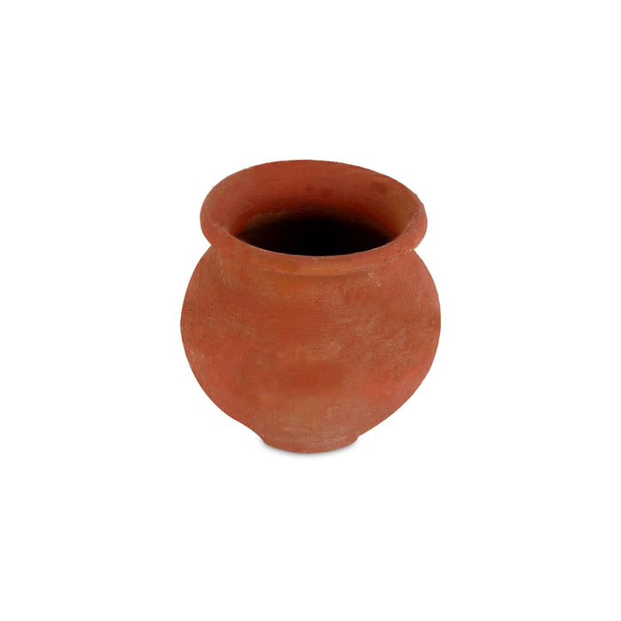 Man Paanai - 3.5 x 4 Inches | Traditional Clay Pot/ Mud Pot/ Cooking Vessel/ Earthenware Pot