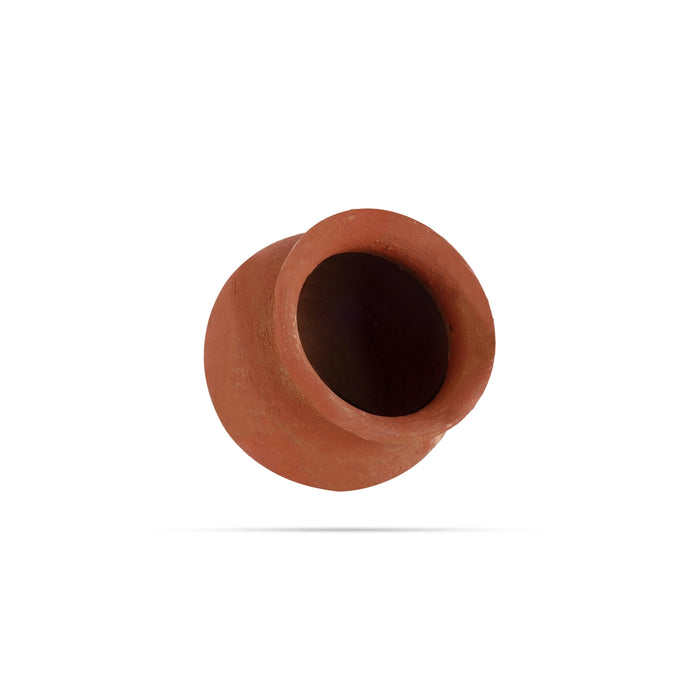 Man Paanai - 3.5 x 4 Inches | Traditional Clay Pot/ Mud Pot/ Cooking Vessel/ Earthenware Pot