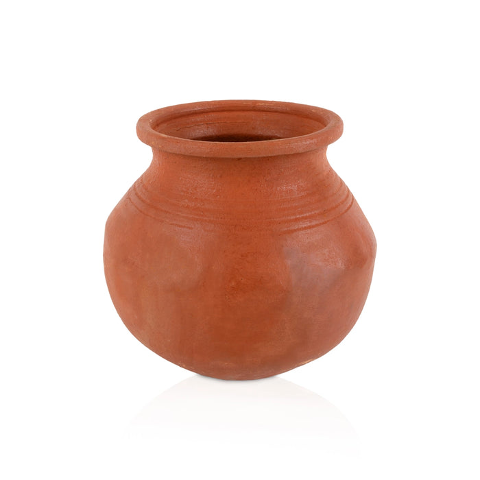 Terracotta Pot - 6 Inches | Clay Matka Pot/ Earthen Pot / Man Paanai for Home Decor