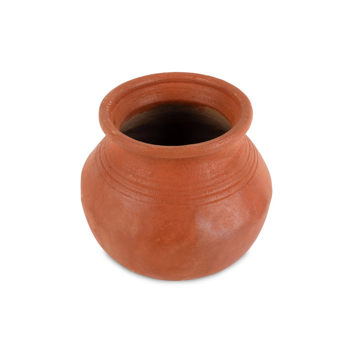 Terracotta Pot - 6 Inches | Clay Matka Pot/ Earthen Pot / Man Paanai for Home Decor