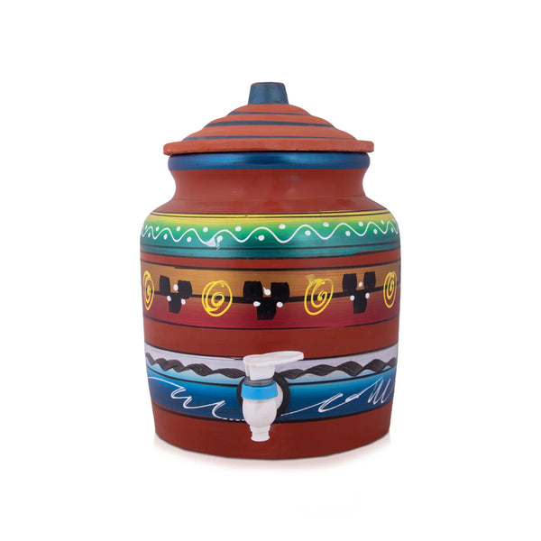 Giri USA - Paint Water Pot | Water Jar Made of Clay | Clay Water Jar
