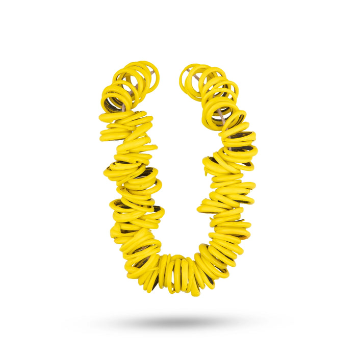 Bangle Hara - 5 Inches | Yellow Colour Bangle Mala/ Valaiyal Malai/ Bangle Garland for Deity