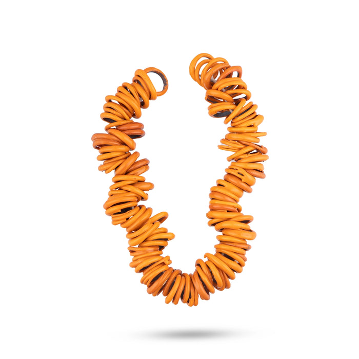 Bangle Hara - 5 Inches | Orange Colour Bangle Mala/ Valaiyal Malai/ Bangle Garland for Deity