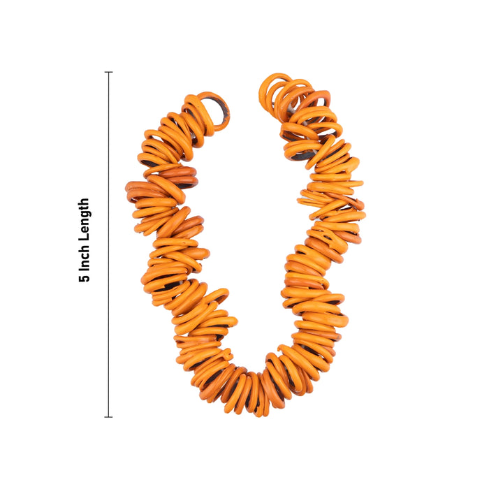 Bangle Hara - 5 Inches | Orange Colour Bangle Mala/ Valaiyal Malai/ Bangle Garland for Deity