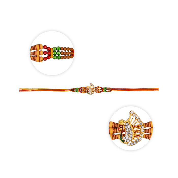 Beautiful Hand Made Rakhi | Rakhi With Thread/ Rakhi Thread for Brother