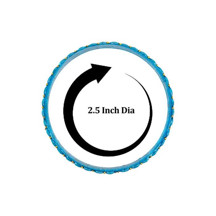 Raindrop Glass Bangles - 2 Dozen | 2.5 Inches/ Glass Chudi/ Lahti Glass for Ladies