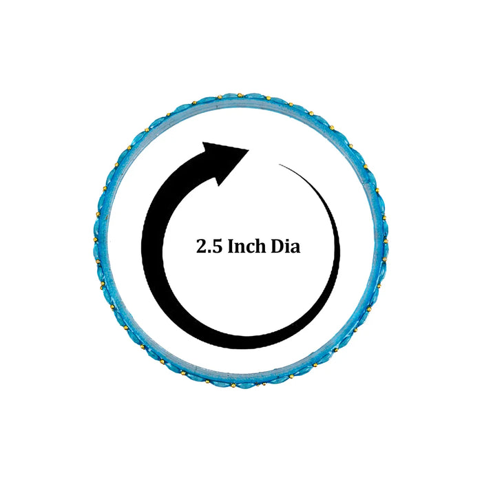 Raindrop Glass Bangles - 2 Dozen | Glass Chudi/ 2.5 Inches/ Lahti Glass for Ladies