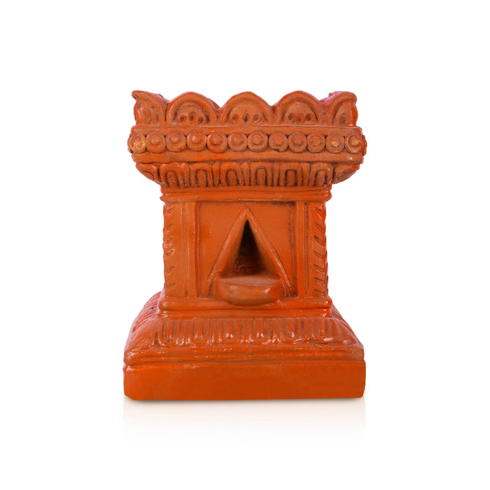 Thulasi Maadam - 8 Inches | Clay Tulasi Vrindavan/ Tulsi Maadam for Pooja