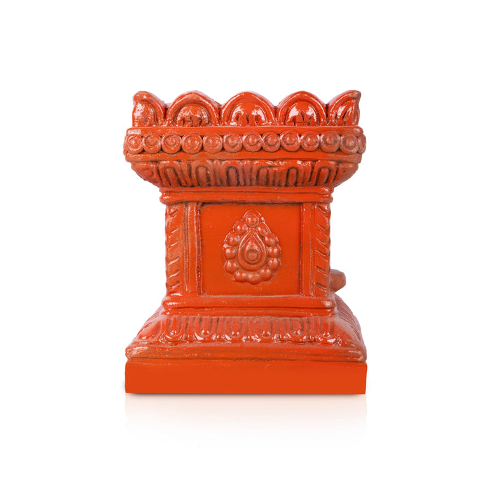 Thulasi Maadam - 8 Inches | Clay Tulasi Vrindavan/ Tulsi Maadam for Pooja